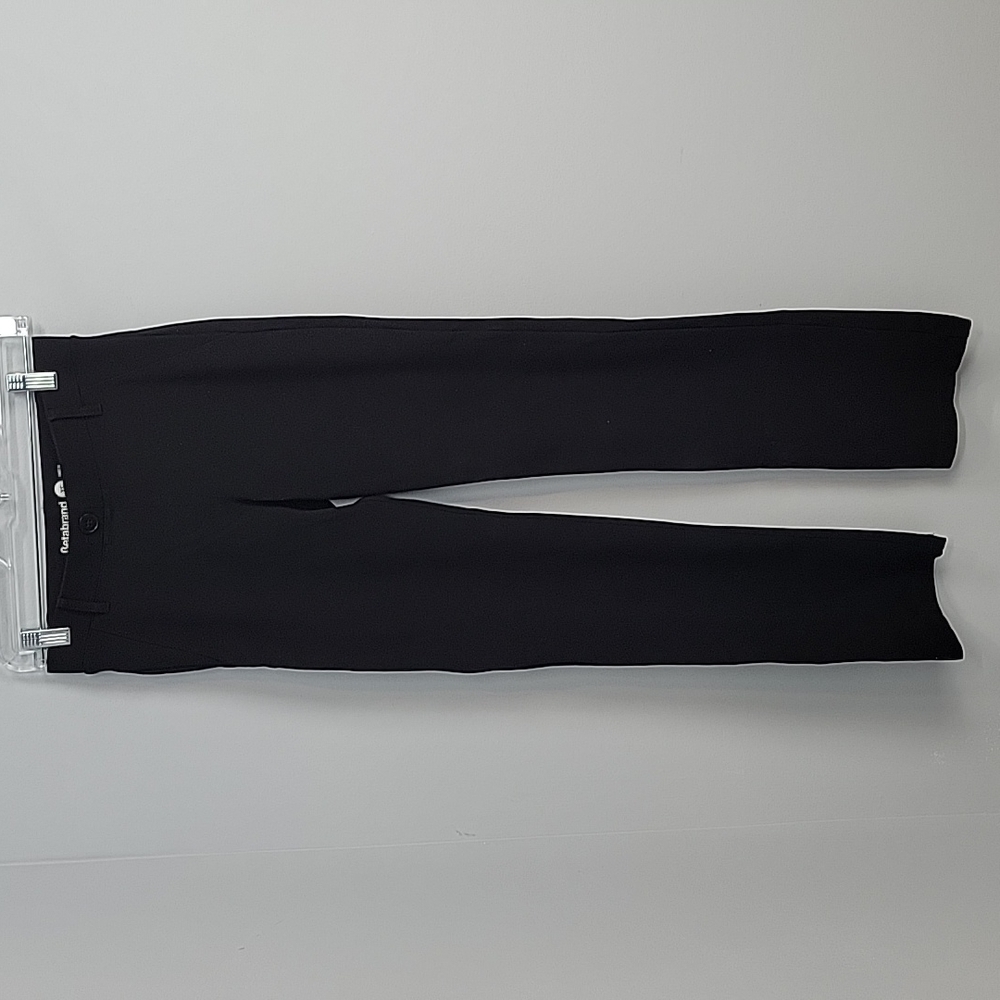 W0076-BK Betabrand black straight leg pants